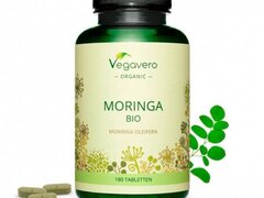 Moringa Oleifera Organic 1000 mg 180 Tablete, Vegavero